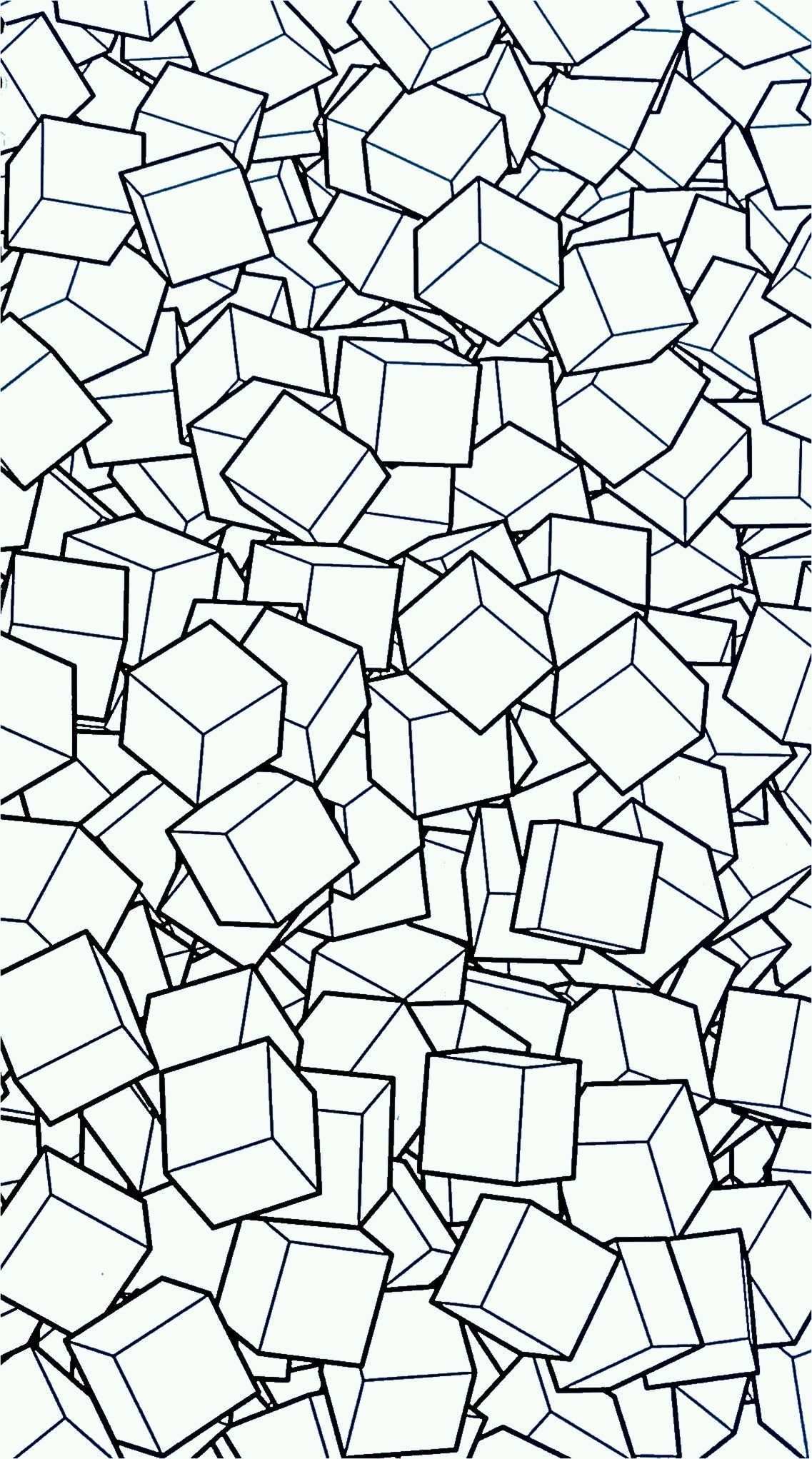 Kubbussen 3d Geometric Coloring Pages Pattern Coloring Pages Coloring Pages