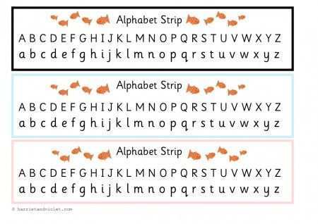 Fish Alphabet Strip Printable Teaching Resources Print Play Learn Printable Teaching
