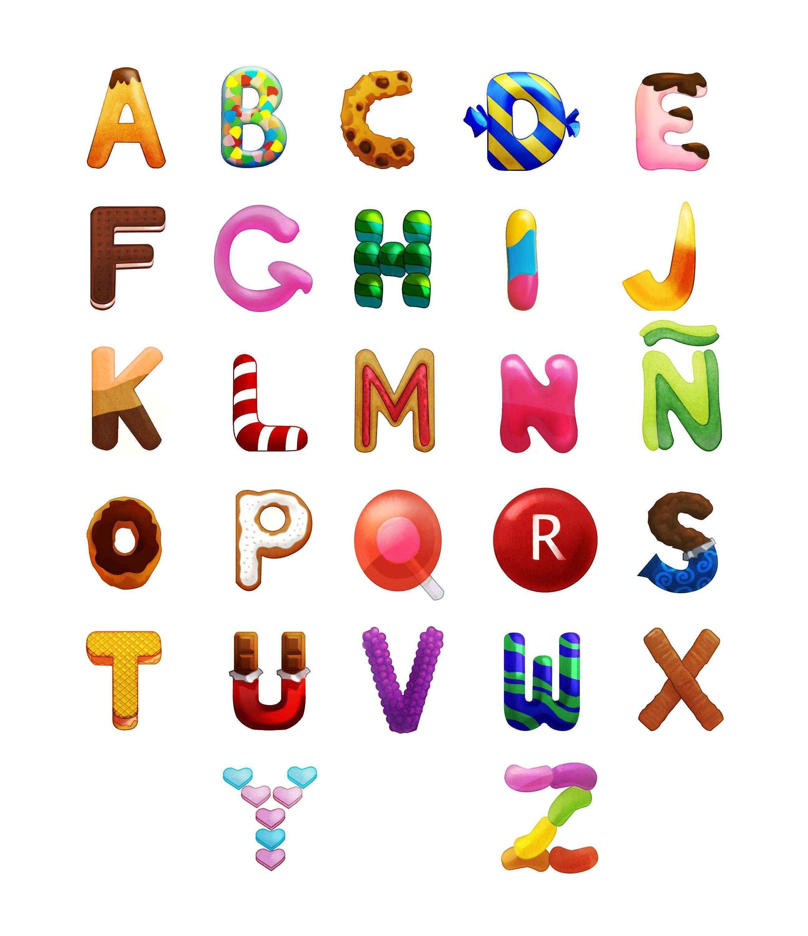 Candy Alphabet Art Alphabet Wallpaper Lettering Alphabet Alphabet Art