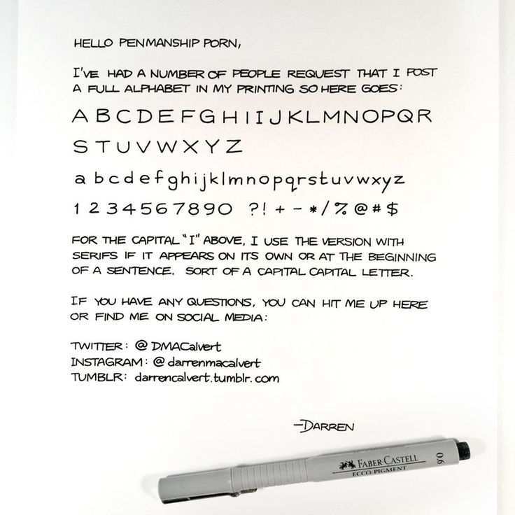 My Alphabet Penmanshipporn Alphabet Lettering Writing Styles