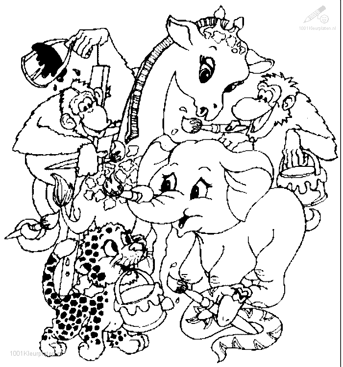 Kleurplaat Dieren 2 Jpg 700 750 Animal Coloring Pages Coloring Pages Detailed Colorin