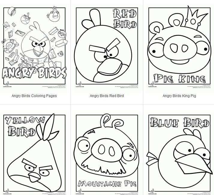 Pin By Banu Aksar Gul On School Bird Coloring Pages Angry Birds Party Angry Birds