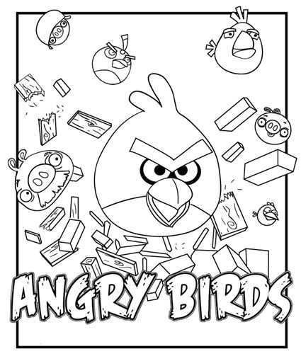 Angry Birds Coloring Pages Bird Coloring Pages Angry Birds Printable Coloring Pages