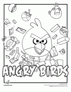 Angry Birds Coloring Pages Cartoon Jr Bird Coloring Pages Angry Birds Printable Color
