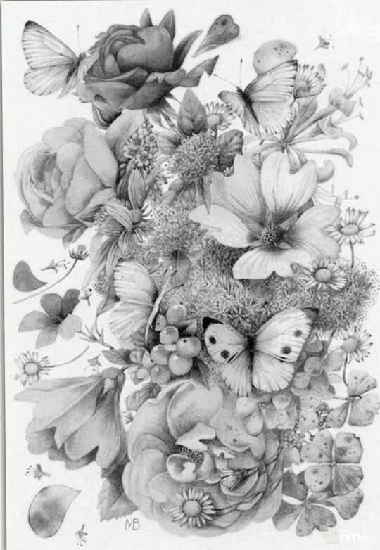 Pin Van Debra Pecket Op Garden And Flowers Bloemen Kleurplaten Illustrator Aquarellen
