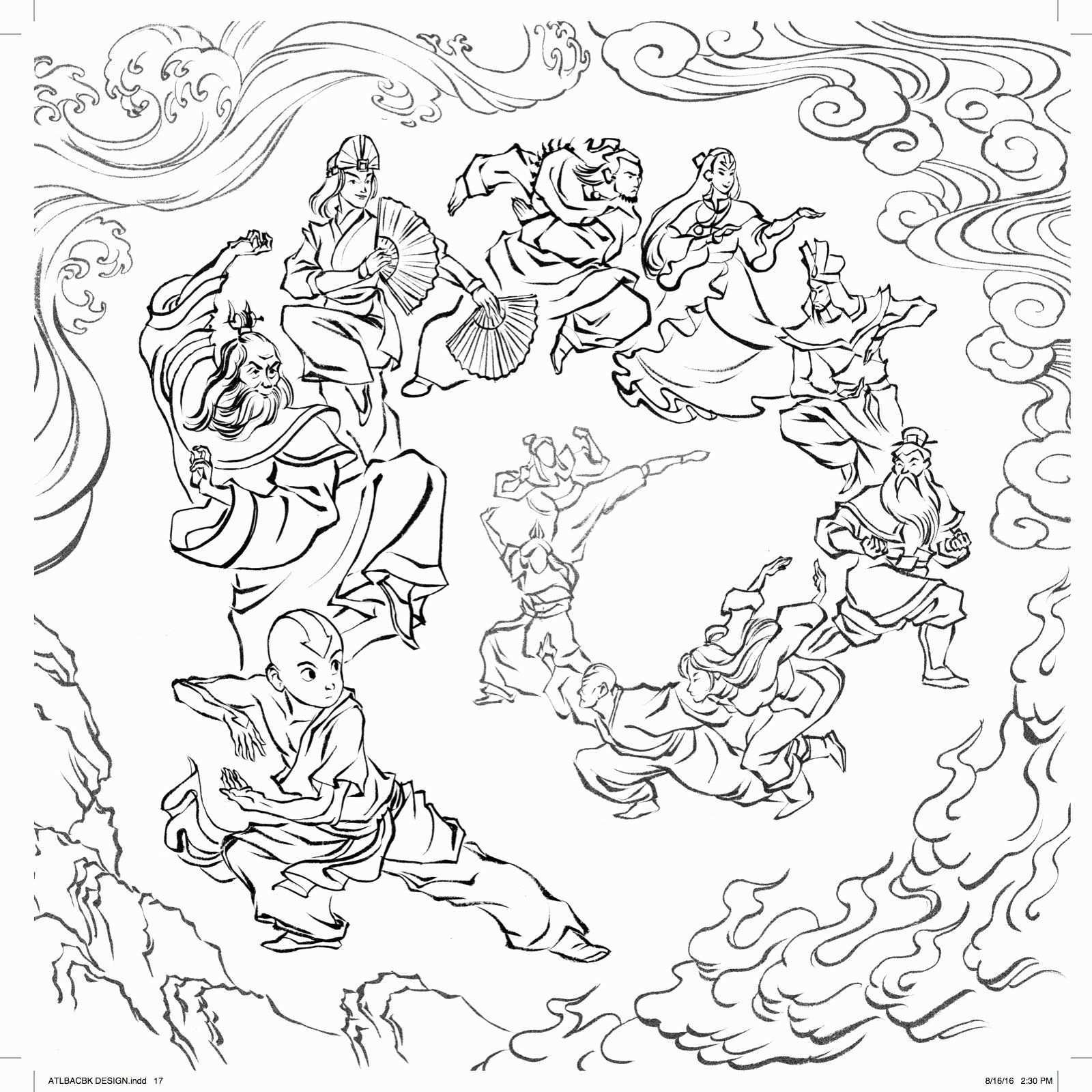 Avatar The Last Airbender Coloring Book Awesome Avatar Month 2016 Coloring Contest Bl