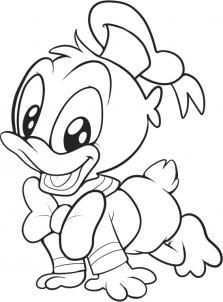 Disney How To Draw Baby Donald Duck Baby Coloring Pages Baby Disney Characters Disney Coloring Pages