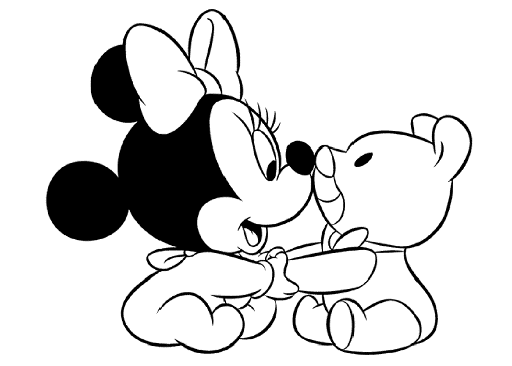 Baby Disney Coloring Pages Minnie Mouse Coloring Pages Baby Coloring Pages Disney Coloring Pages