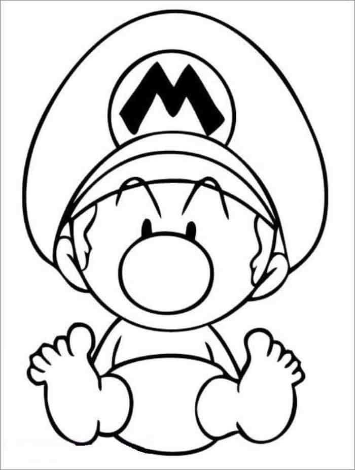 Baby Mario Coloring Pages Mario Coloring Pages Super Mario Coloring Pages Coloring Pa
