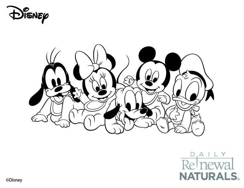 Mickey And Mini Babies For Nursery Walls Mickey Coloring Pages Mickey Mouse Coloring