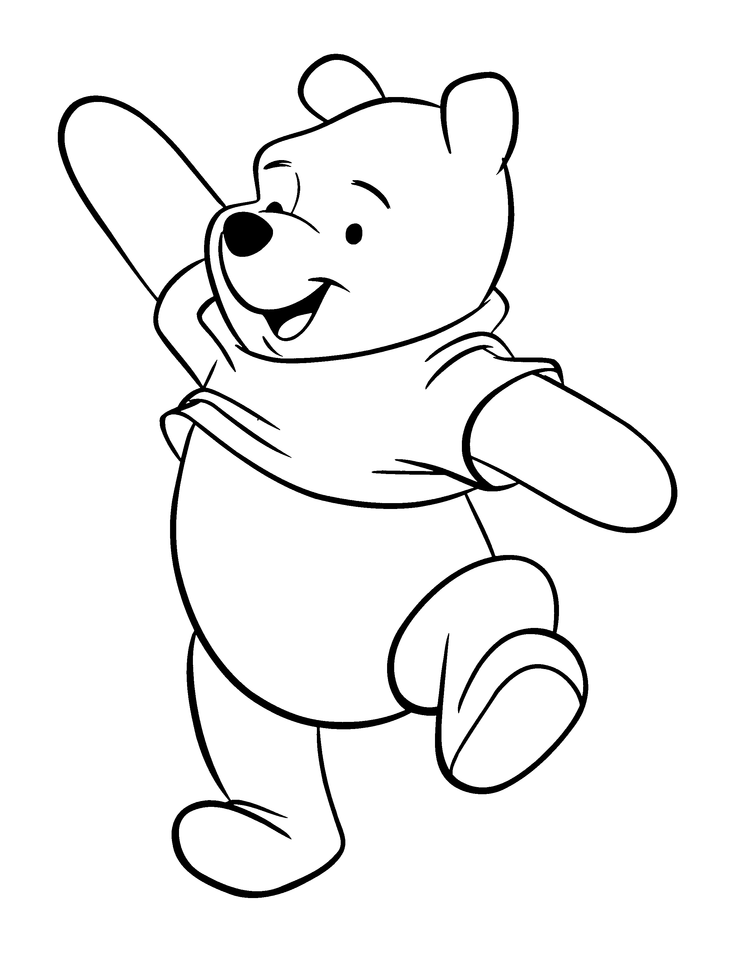 Happy Winnie The Pooh Coloring Pages Winnie The Pooh Drawing Winnie The Pooh Pictures