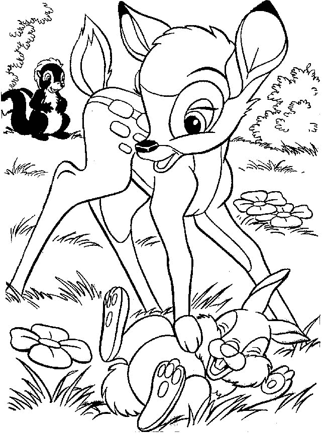 Bambi In March Coloring Pages Disney Coloring Sheets Disney Coloring Pages Animal Col