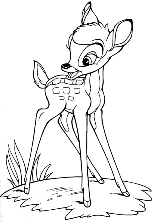 Bambi We Luv You Too Dieren Kleurplaten Kleurboek Disney Kleurplaten