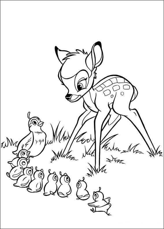 Bambi Tekenen 10 Kleurplaten Kleurboek Kleurplaten Voor Kinderen