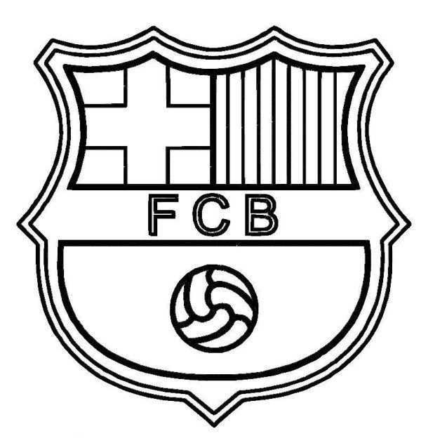 Barcelona Logo Soccer Coloring Pages Football Coloring Pages Sports Coloring Pages Co