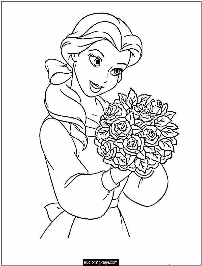 Beauty And The Beast Coloring Page Gratis Kleurplaten Disney Kleurplaten Kleurplaten