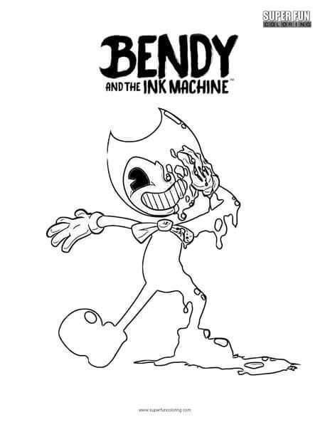 Bendy And The Ink Machine Coloring Page Bendy And The Ink Machine Monster Coloring Pa
