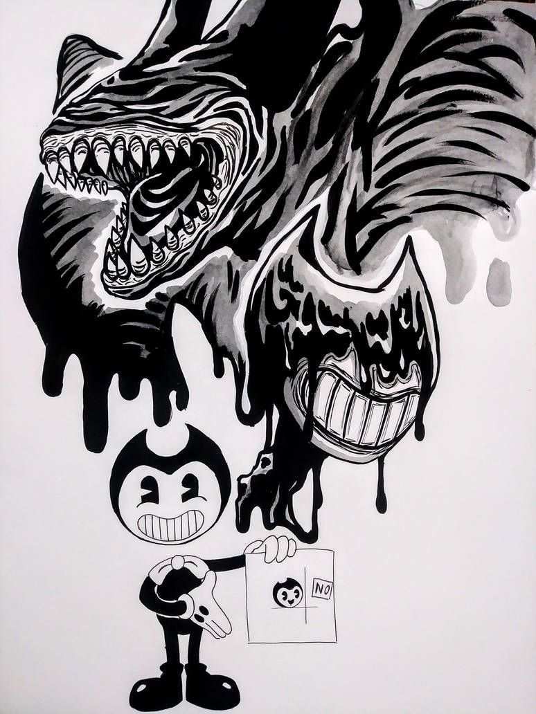 Bendy The Ink Demon Spoiler By Fullmetaldevil Bendy And The Ink Machine Ink Art