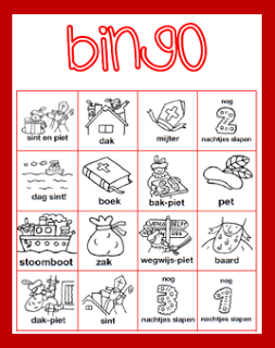 Groep 3 Sinterklaas Knutselen Sinterklaas Bingo