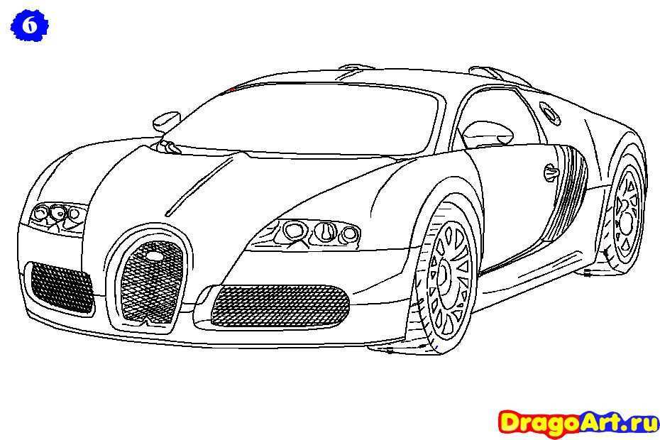How To Draw Bugatti Veyron Bugatti Veyron Bugatti Chiron Cars Coloring Pages