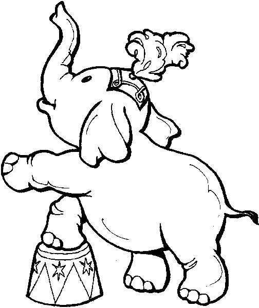 Circus Coloring Pages Elephant Coloring Page Animal Coloring Pages Animal Coloring Bo