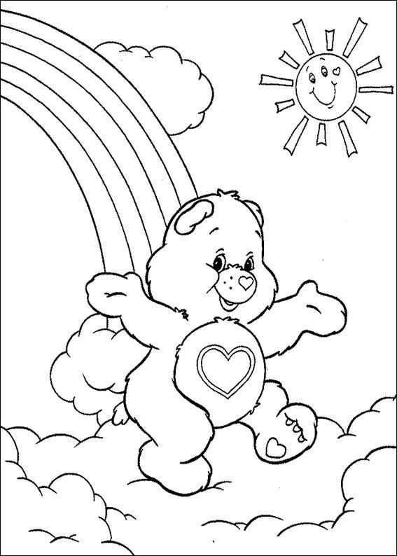 Kids N Fun Coloring Page Care Bears Care Bears Bear Coloring Pages Cartoon Coloring P
