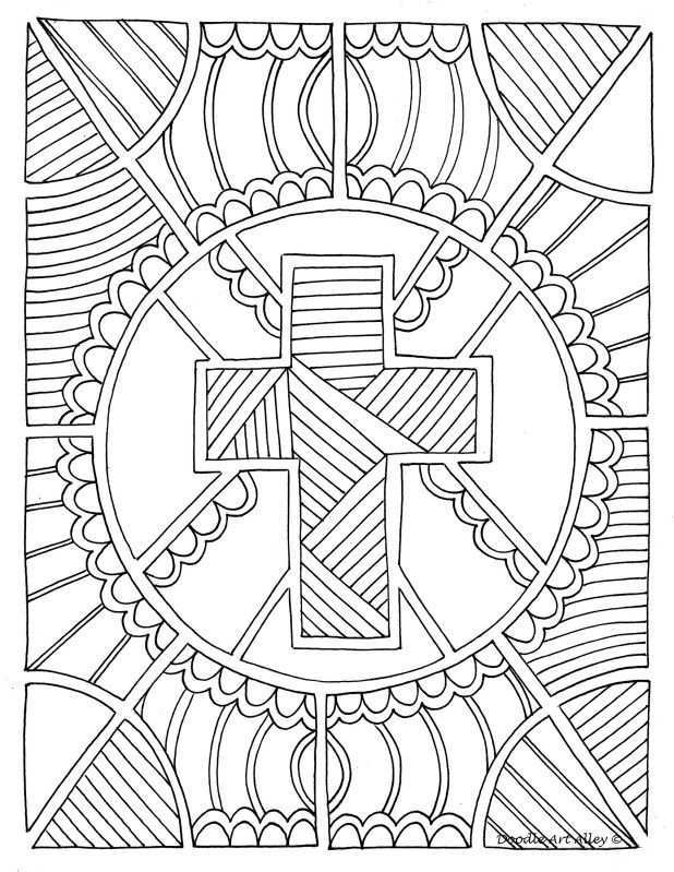Easter Coloring Page Cross Coloring Page Christian Coloring Easter Coloring Pages