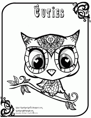 Creative Cuties Owl Coloring Pages Animal Coloring Pages Deer Coloring Pages