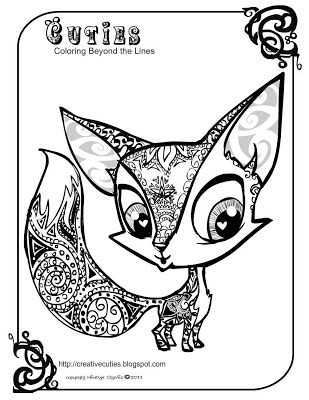 Foxy Fox Coloring Page Kleurplaten Kleuren