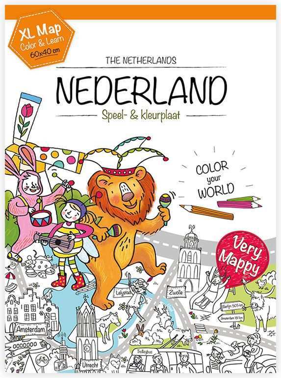 De Leukste Kaart Van Nederland Een Creatieve Landkaart Vol Grappige Illustraties Lekker Kleuren Leren Lachen Kleurplaten Nederland Leuke Weetjes