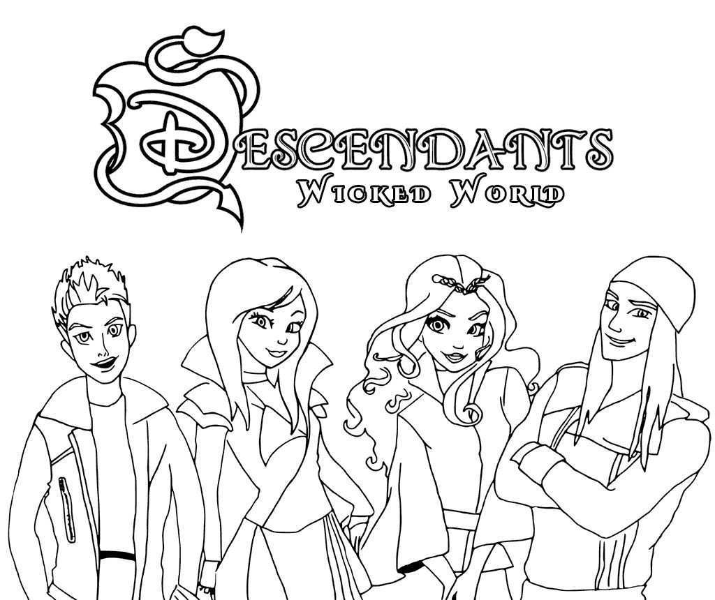 Descendant Coloring Pages Ideas With Superstar Casts Free Coloring Sheets Descendants