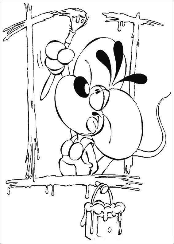 Diddl Was Painting Coloring Pages For Kids Eh5 Printable Diddle Coloring Pages For Ki