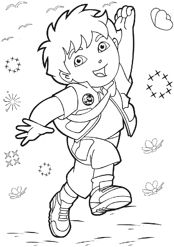 Free Printable Diego Coloring Pages For Kids Cartoon Coloring Pages Coloring Books Ha