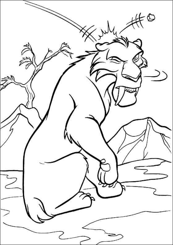 Ice Age Diego Cartoon Coloring Pages Kleurplaten Voor Kinderen Kleurboek Gratis Kleur