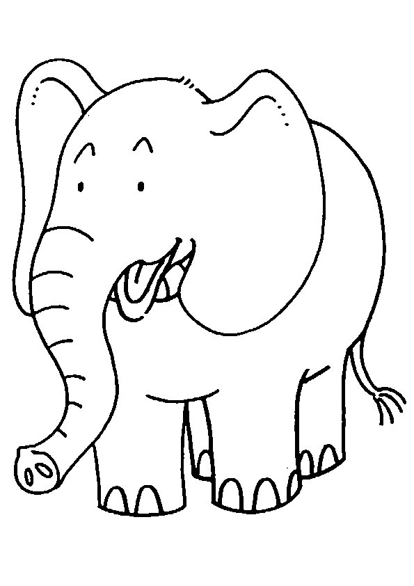 Kids N Fun Coloring Page Elephants Elephants Kleurboek Olifant Foto S Gratis Kleurpla