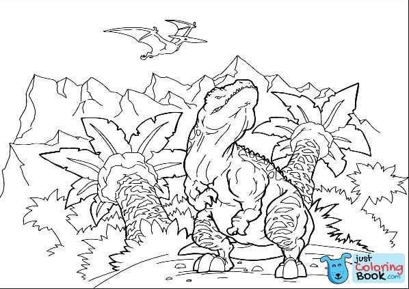 Tarbosaurus Theropod Dinosaur Coloring Page Free Printable Inside Printable Tarbosaur