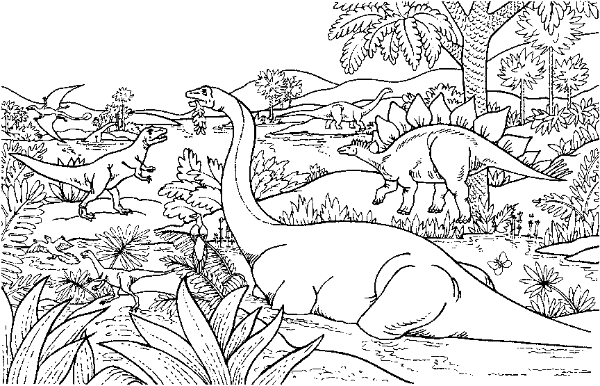 Kleurplaat Dino Kinderkleurplaten Dinosaurus Kleurplaten