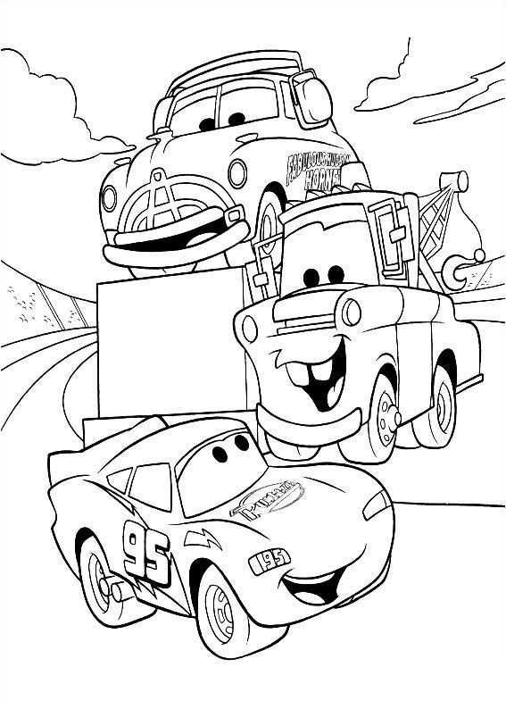 Cars Coloring Page Met Afbeeldingen Kleurplaten Disney Kleurplaten Kleurplaten Voor K
