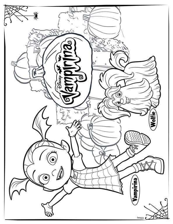 4 Coloring Pages Of Vampirina On Kids N Fun Co Uk Op Kids N Fun Vind Je Altijd De Leu