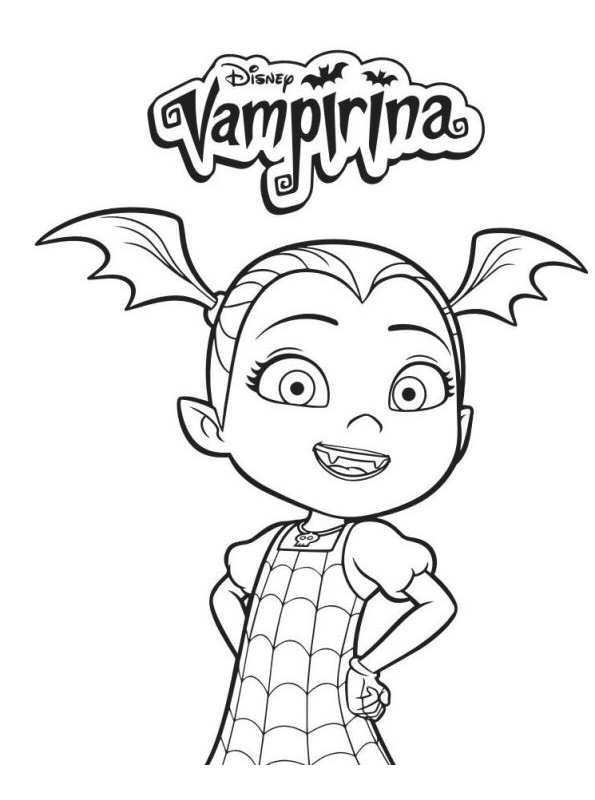 4 Coloring Pages Of Vampirina On Kids N Fun Co Uk Op Kids N Fun Vind Je Altijd De Leu