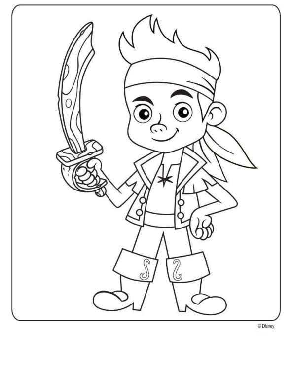 Coloring Page Jake And The Never Land Pirates Jake And The Never Land Pirates Kleurpl