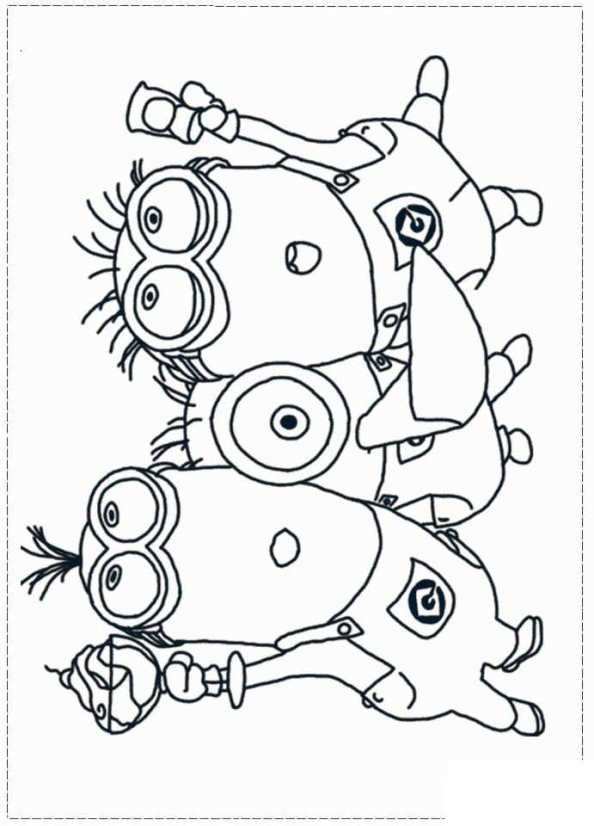 Print Minions 15 Kleurplaat Kleurplaten Gratis Kleurplaten Minions