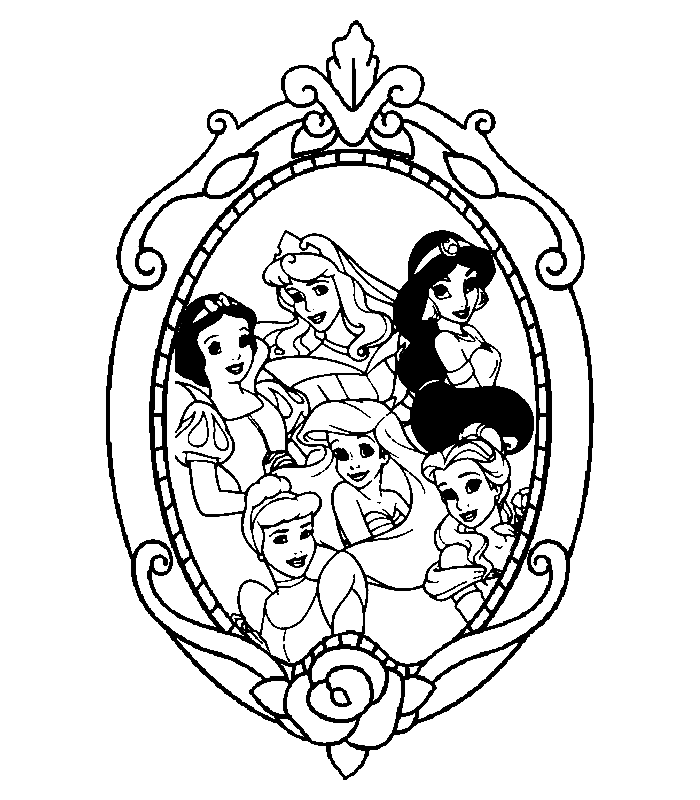 Kids N Fun Coloring Page Disney Princesses Disney Princesses Prinses Kleurplaatjes Di