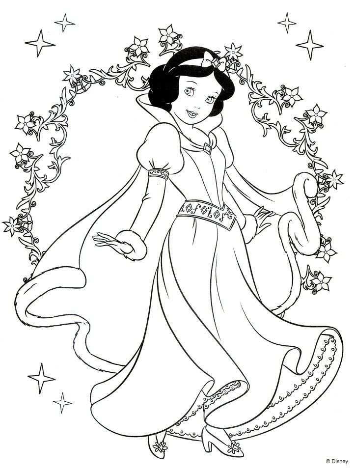 Kleurplaat Disney Sneeuwwitje Disney Princess Coloring Pages Princess Coloring Pages