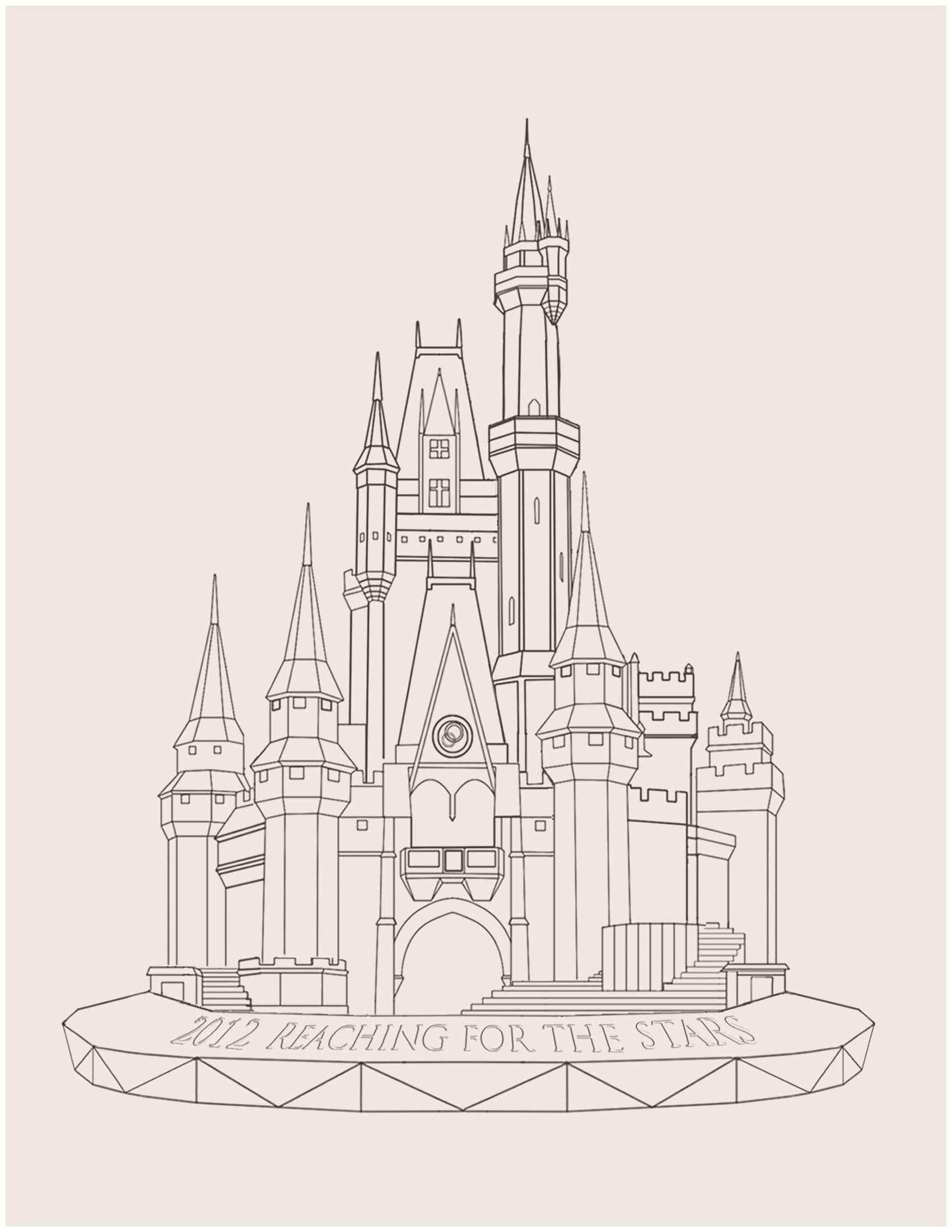 How To Draw Disney Castles My Blog Castle Coloring Page Disney Castle Drawing Disney