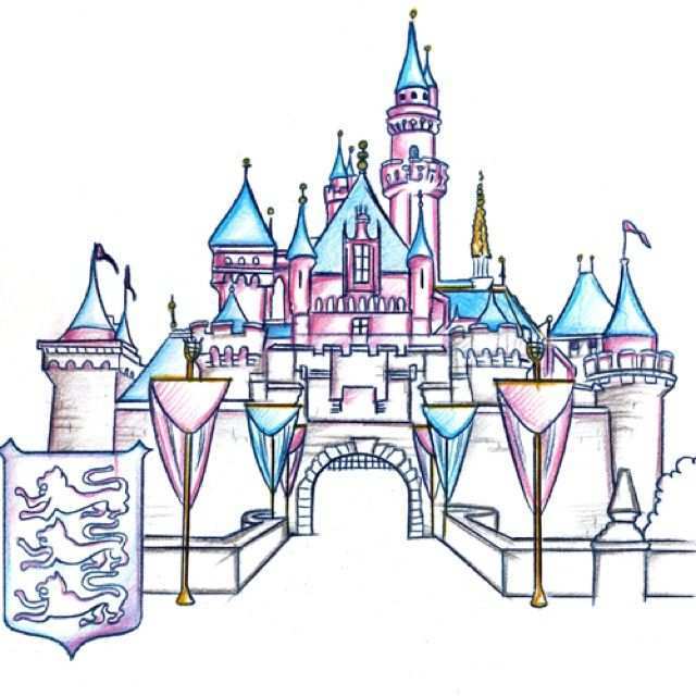 Https Www Google Com Blank Html Disney Castle Drawing Sleeping Beauty Castle Disneyla