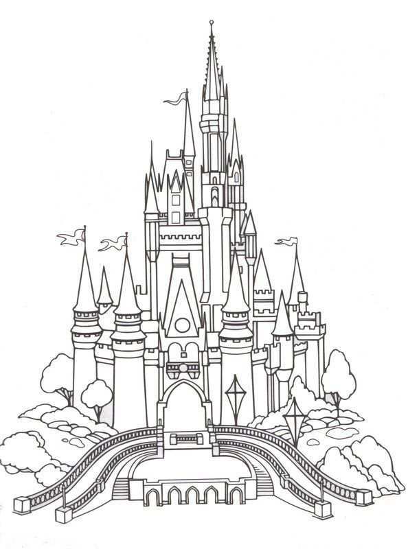 Disney Castle Coloring Pages Castle Coloring Page Disney Castle Drawing Disney Colori