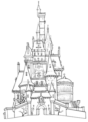 Disney World Castle Coloring Pages Castle Coloring Page Disney Coloring Pages Colorin