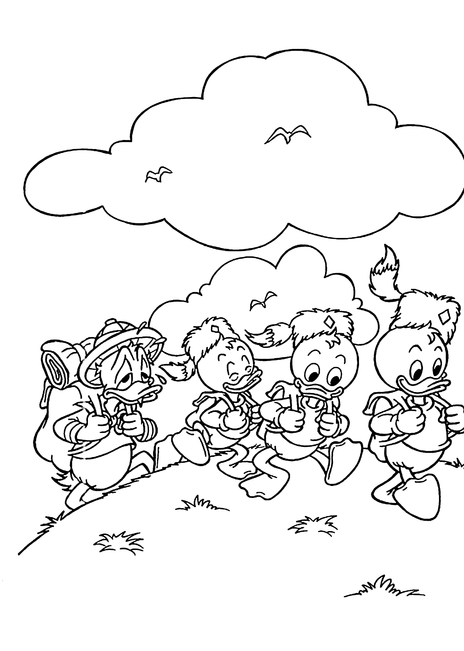Scrooge Mcduck Coloring Pages For Kids Printable Free Camping Coloring Pages Disney Coloring Pages Cartoon Coloring Pages