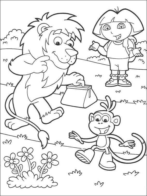 Dora The Explorer Coloring Pages 171 Coloring Pages Online Coloring Pages Coloring Pa